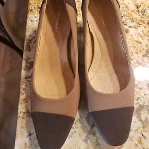 Brown Comfortview Kitten Heels